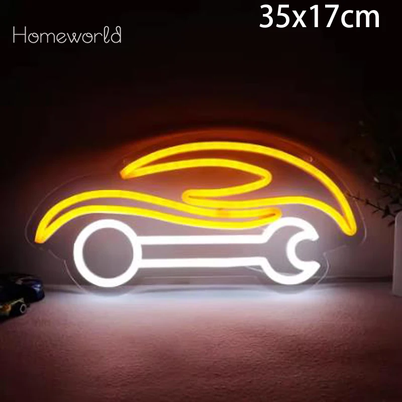 

Balanar Car Repairs Neon Sign USB Powered LED Dimmable Neon Light for Man Cave Auto Room Repair Shop Workshop Garage Wall Decor