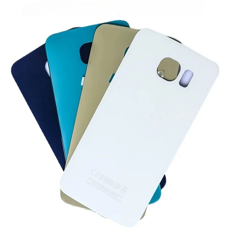 For SAM Galaxy S6 Edge S6 Edge Plus G920 G925 G928 Glass Panel Battery Back Cover S6 Rear Door Housing Case Adhesive Replace