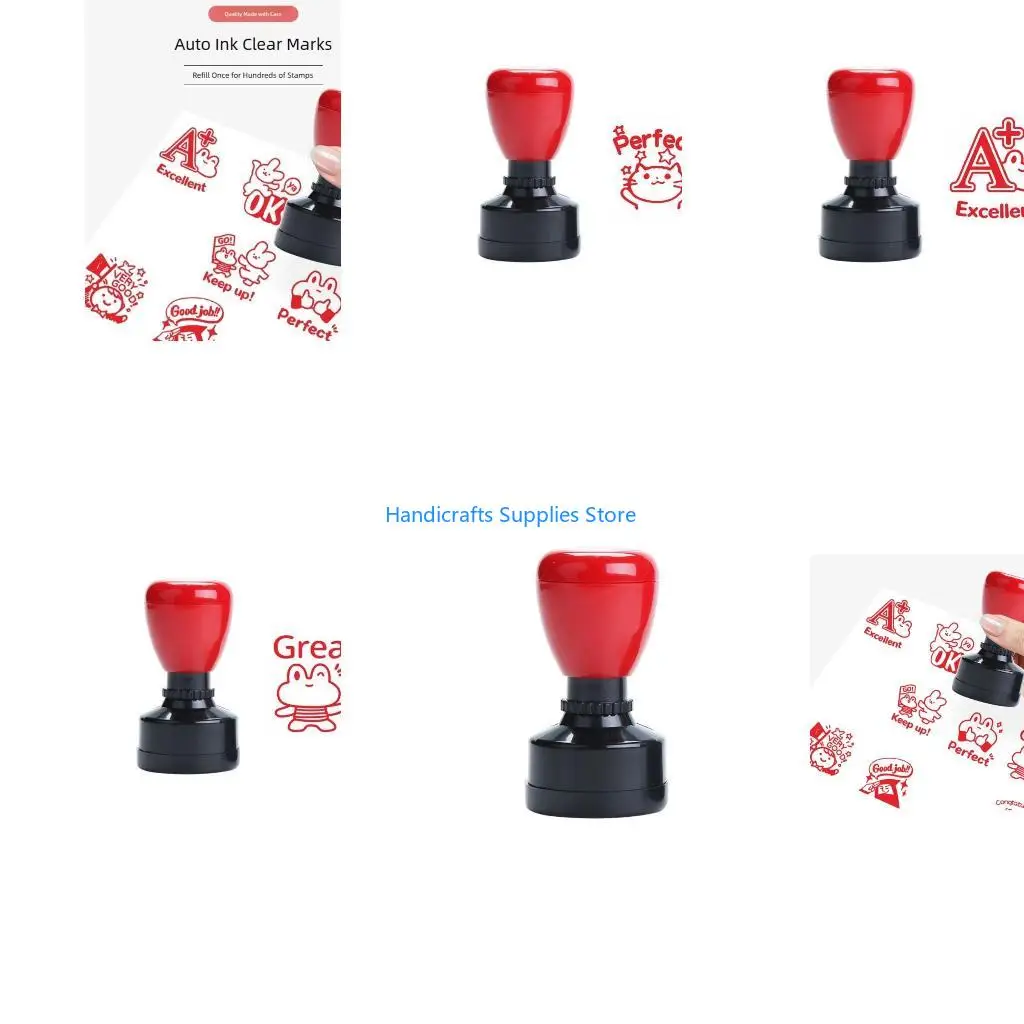 R1WA Teachers Comment Stamper Plastic Inspirational Stamper for Classroom Behavior Chart and Homework Grading