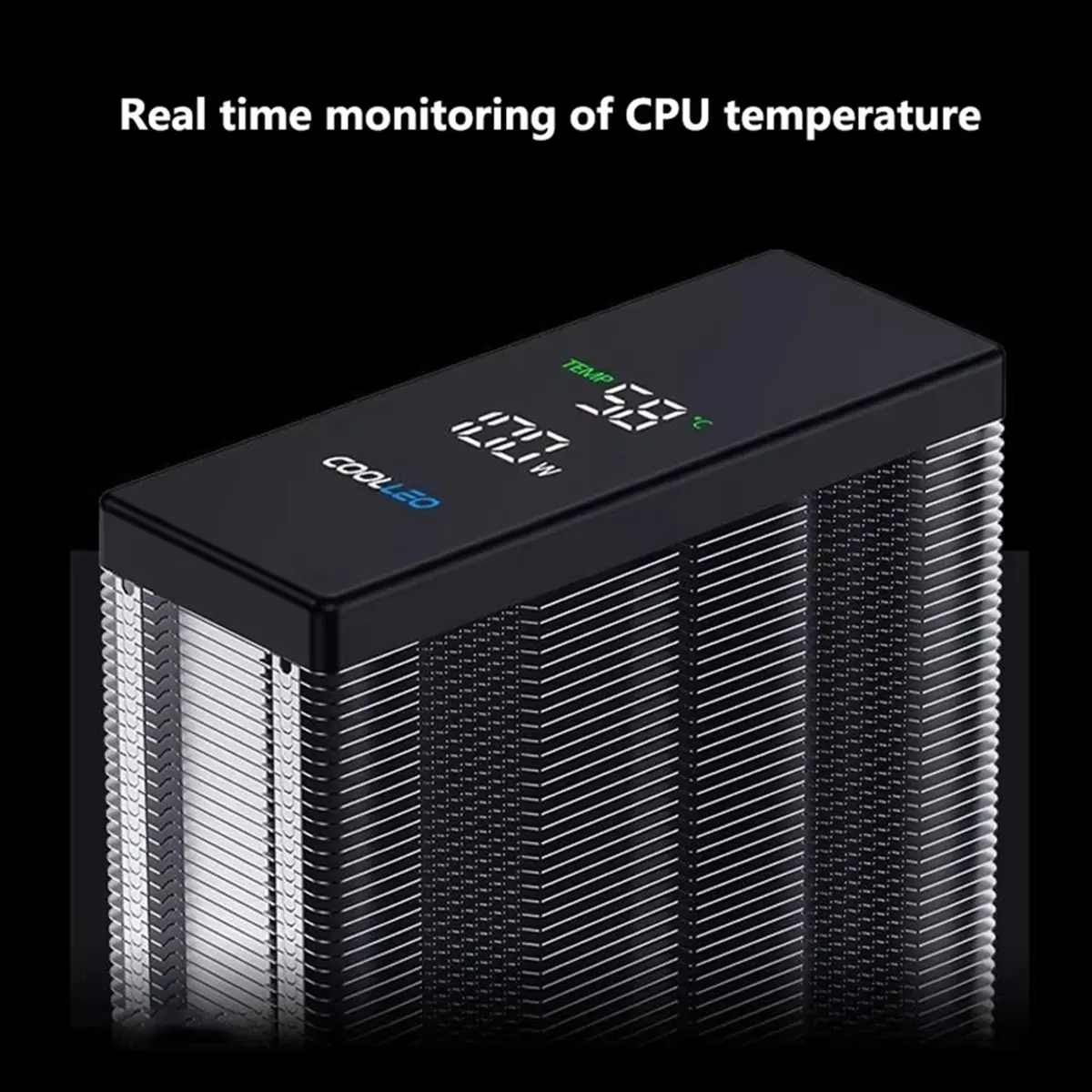 M85K  B40S DIG ARGB 4 Heat Pipes CPU Cooler Intelligent Temperature Display Radiator 200W Air Cooler for LGA1700 AM4 AM5