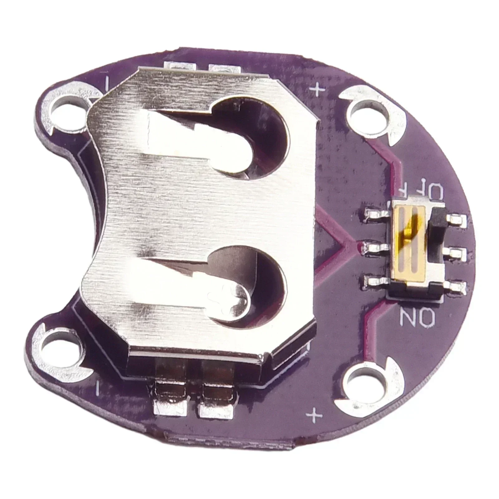 For CR2032 Battery Holder Replacement 4 Connection Points Cell Battery Holder Module High Speed Steel High Quality