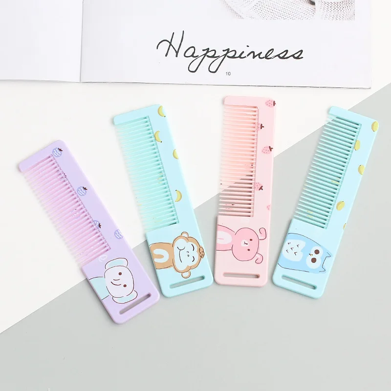 Cute Cartoon Animal Portable Kids Hairdressing Comb Anti-static Combs Hair Cmb for Girls Kids Hair Comb Baby Hair Comb