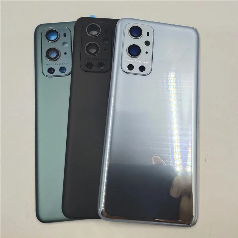 

Back Battery Cover Glass Panel Rear Door Housing Case For Oneplus 9 Pro 9Pro Phone Battery Cover With Camera Lens