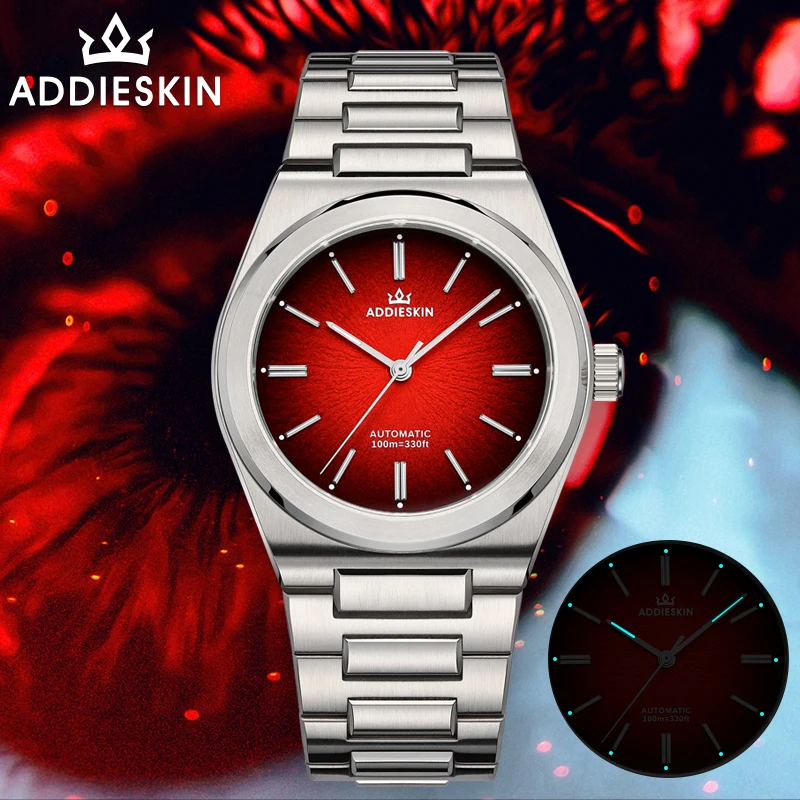 

ADDIESKIN Watch For Men K001 “Pupil” Luminous Sapphire Glass 10Bar Stainless Steel 9015 Movement Automatic Mechanical Watches