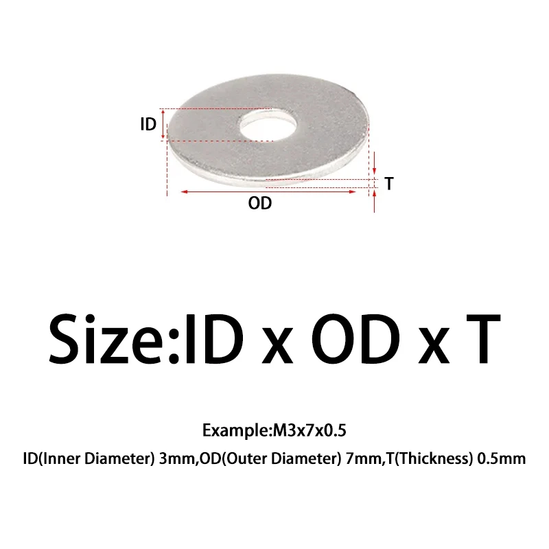Grade 8.8 Nickel Plated Alloy Steel Flat Washer DIN125 2-200Pcs ID 3-20mm Metal Gasket Plain Washer Fastener Hardware Kit