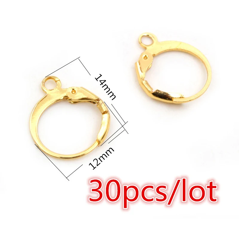 30-100 Stück Edelstahl DIY Ohrringe Haken Verschluss Ergebnisse Handgemachter Schmuck Herstellung Zubehör Ohrdraht Zubehör Stahl Gold