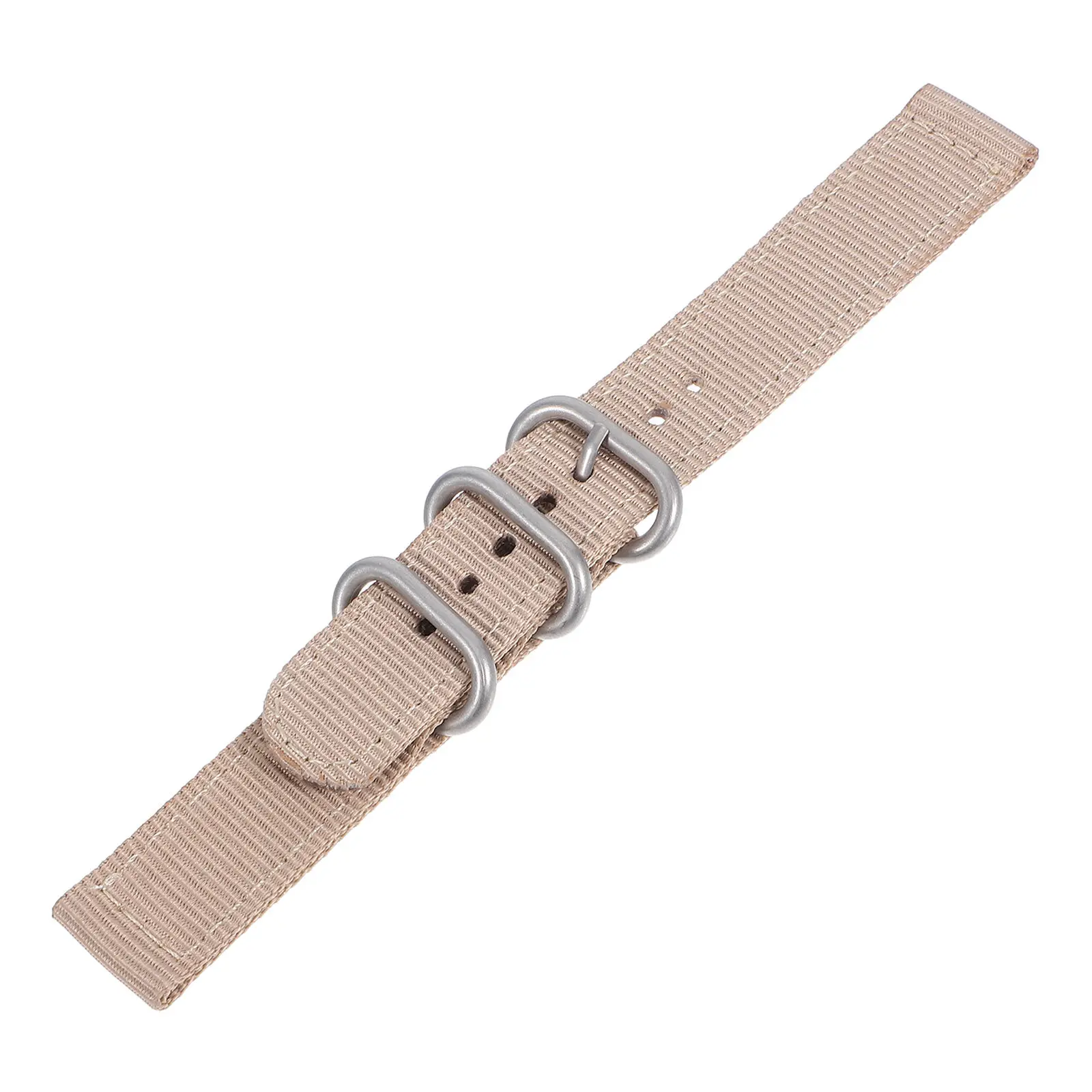 18Mm Nylon Watch Strap Chic High End Look Strong Endurance Breathable Lightweight Sport Watch Band Khaki Diving Band