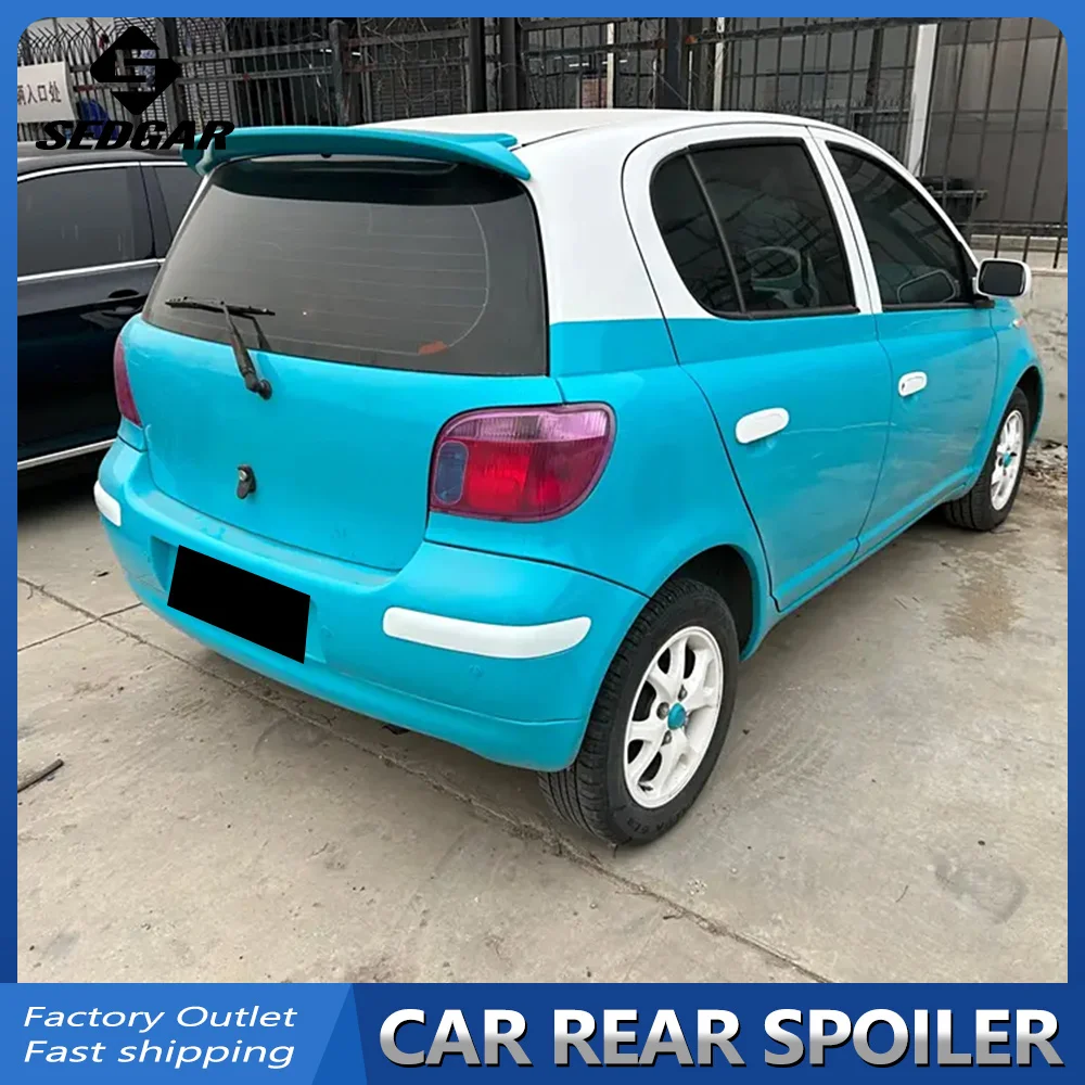 Alerón trasero sin luz para maletero de Toyota Vitz Echo Yaris, alta calidad, plástico ABS, sin pintar, 2002-2013