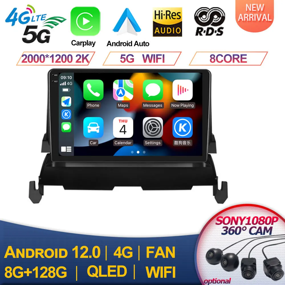 

For Dodge Journey 2009-2012 Android 12 Car Radio Multimedia Tablet Carplay Autoradio Stereo Player 4G WIFI 2din HiFi Music GPS