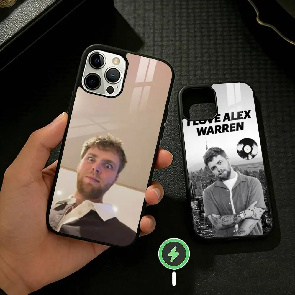 A-Alex W-Warren Singer FUNNY Magnetic Phone Case For iPhone 17/16/15/14/13/12/Plus/Pro/Max for Magnetic Wireless Charging