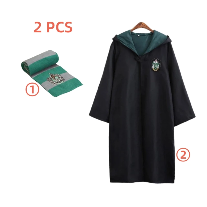 Men's and women's school uniform cape set umbledore Malfoy Voldemort Magical Wand Movie Harried Hogwarts School cosplay costume