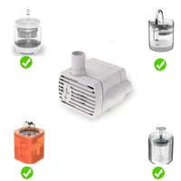 Replace Water Pump Motor For Universal Mini Pets Drinking Fountain Bowl 3 speed adjustment Prevent dry burning Pet Accessories