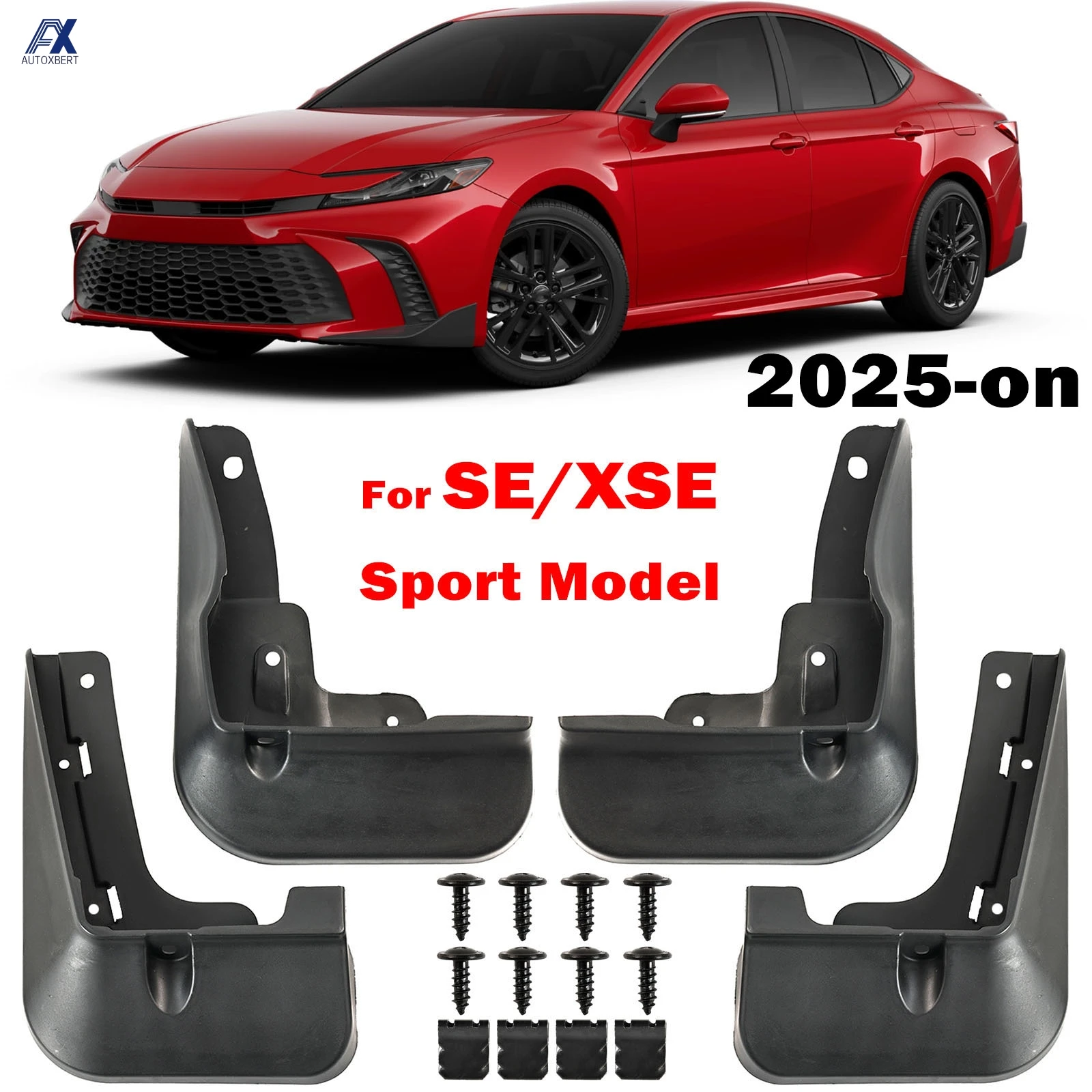 4pcs For Toyota Camry SE XSE Sport XV80 2024 2025 9Gen Mud Flaps Splash Guards Mudguards Fender Front Rear Car Accessories