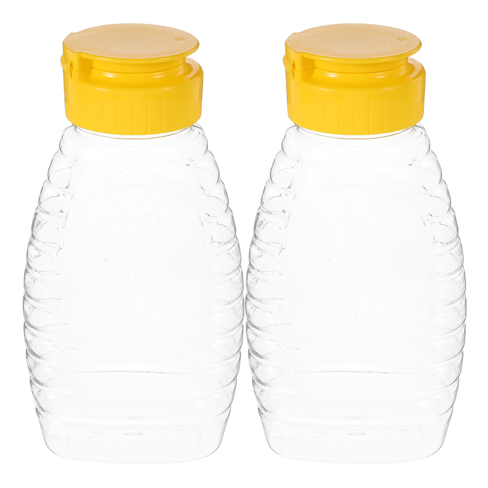

2Pcs Honey Squeeze Bottle Leakproof Sauce Dispenser Container for Honey Syrup Ketchup Salad Dressing Ketchup Dispenser