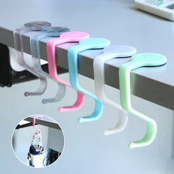 1PC Bag Hook Hanger Handbag Schoolbag Holders Paste-free Traceless Desktop Hook Desk Side Hook