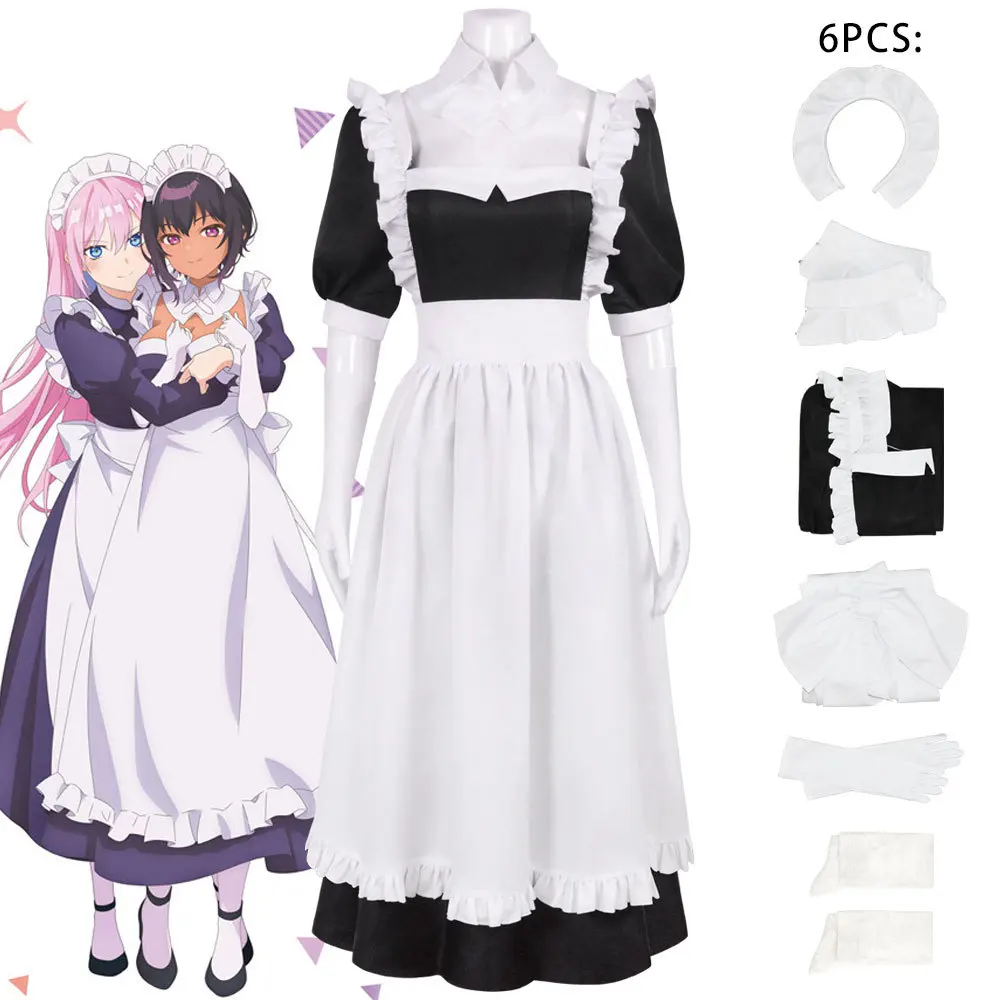 Anime Maid Lilith Cosplay Costume Waitress Dresses Halloween Cosplay Lilith Clothings