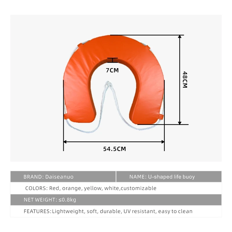 Universal Swimming Pool Accessories, Life Buoy, Waterproof PU Leather, Water Sports Safety Float Lifeguard, Adult and Kids