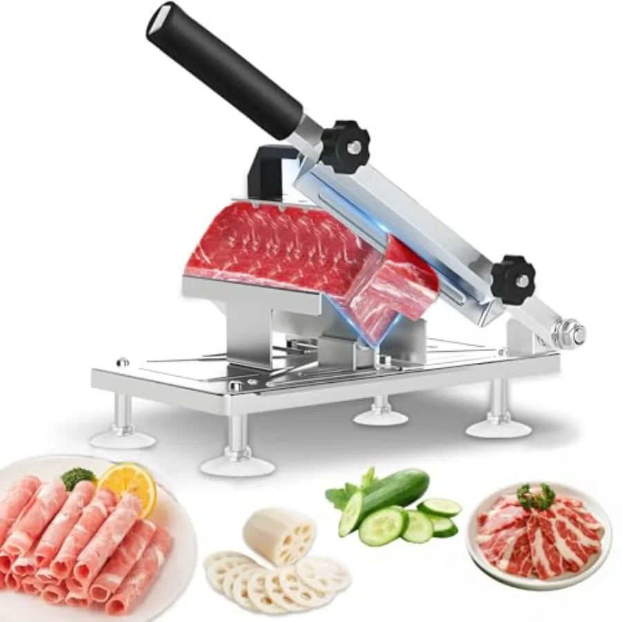 

Ручная машина для нарезки замороженного мяса из нержавеющей стали, улучшенная модель, для говядины, баранины, бекона, для домашнего использования, для хот-пота и барбекю