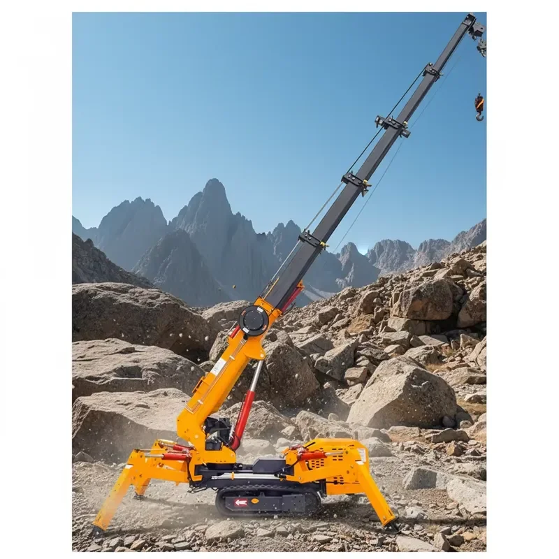 2026 CE Hybrid Power and Electric Crawler Spider Crane - 1.2-16 Ton Load 10M 15m 20m Lifting Boom