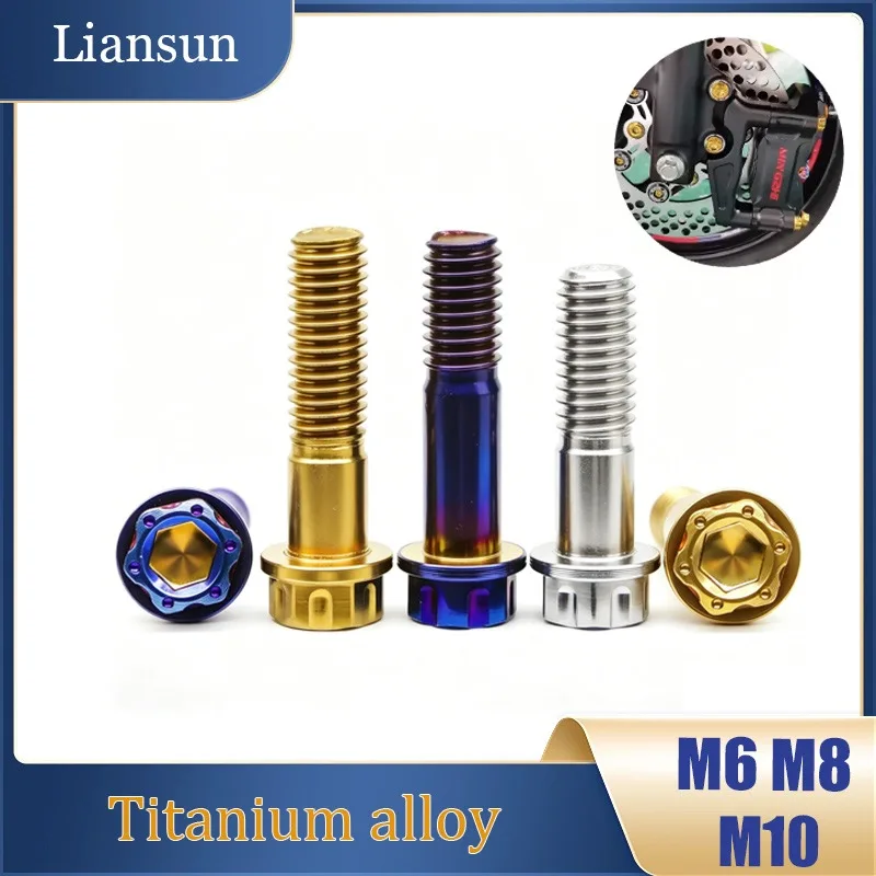 

2-5PCS 304 Stainless Steel Internal and External Hexagonal Flange Screw M6 M8 M10 Used for Motorcycle Car Modification