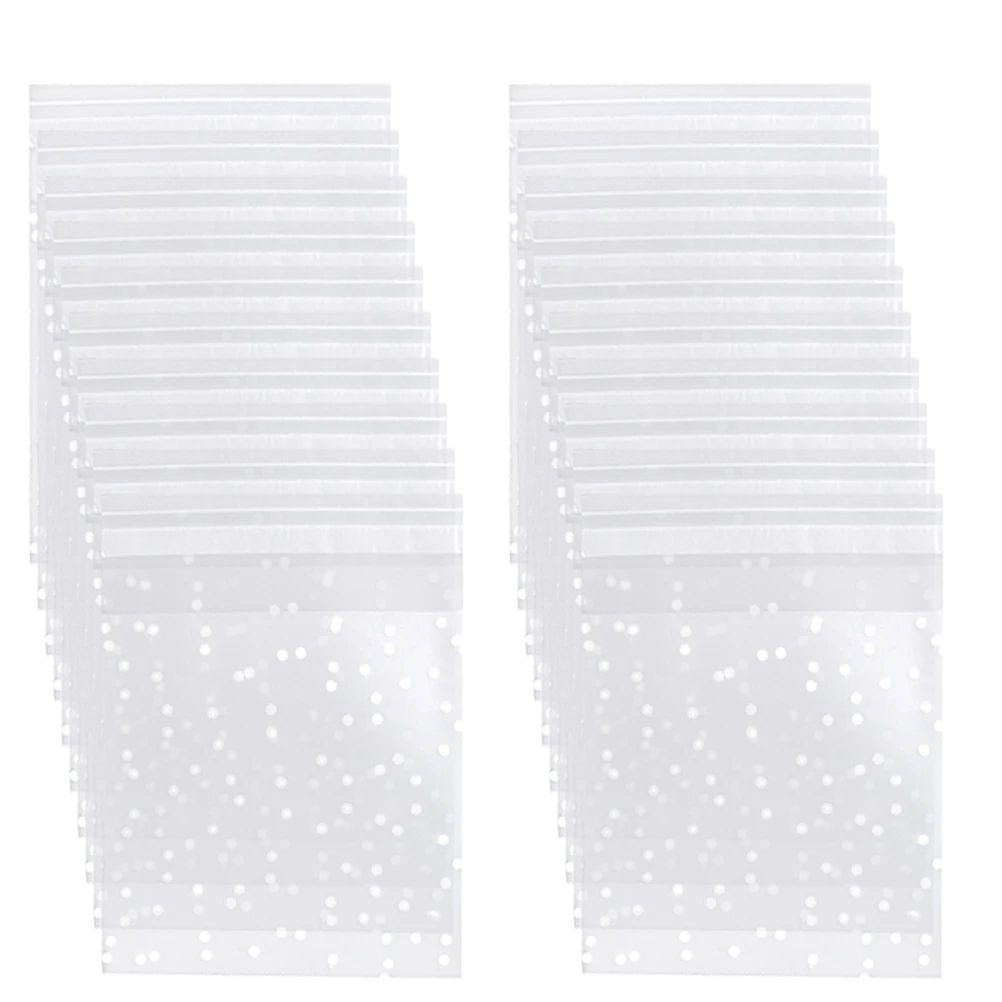 

300pcs Plastic Candy Bags Sealed Cookie Bags Packaging Gifts for Party Favor Wedding Graduation Snack