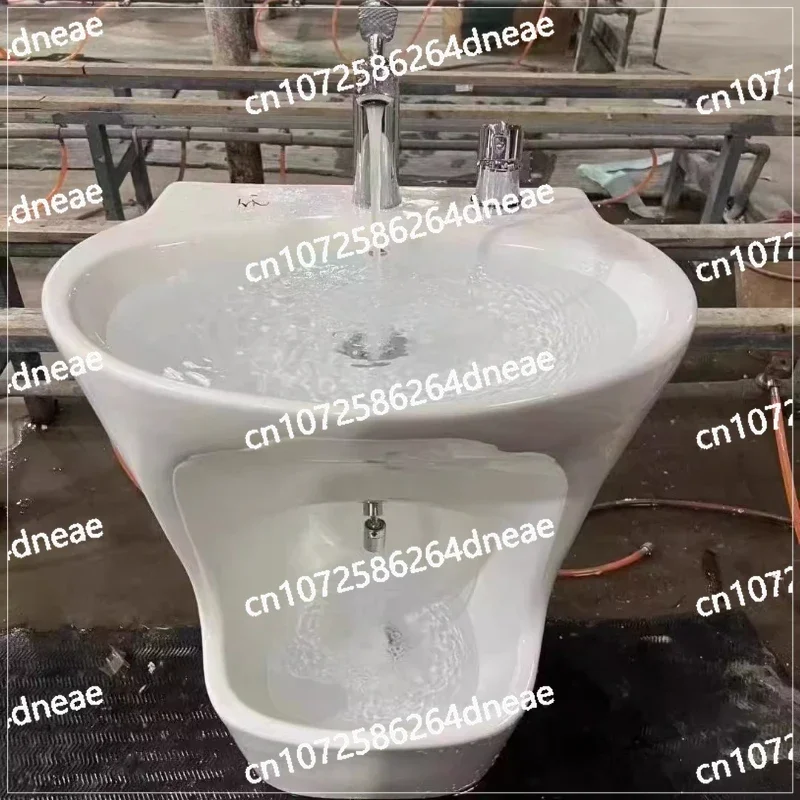 

Household washbasin, column basin, mop pool integrated with two balconies