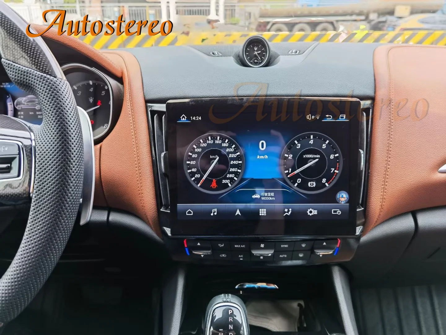 راديو السيارة Carplay لمازيراتي ليفانتي أندرويد 13 مشغل وسائط متعددة سيارة لتحديد المواقع والملاحة رئيس وحدة مسجل شرائط ستيريو السيارات