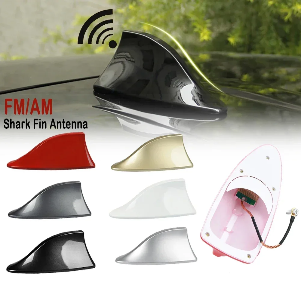 Universal Car Shark Fin Antenna Auto Radio Signal Aerials Roof Antennas for BMW/Toyota/Hyundai/VW/Kia/Nissan Car Styling