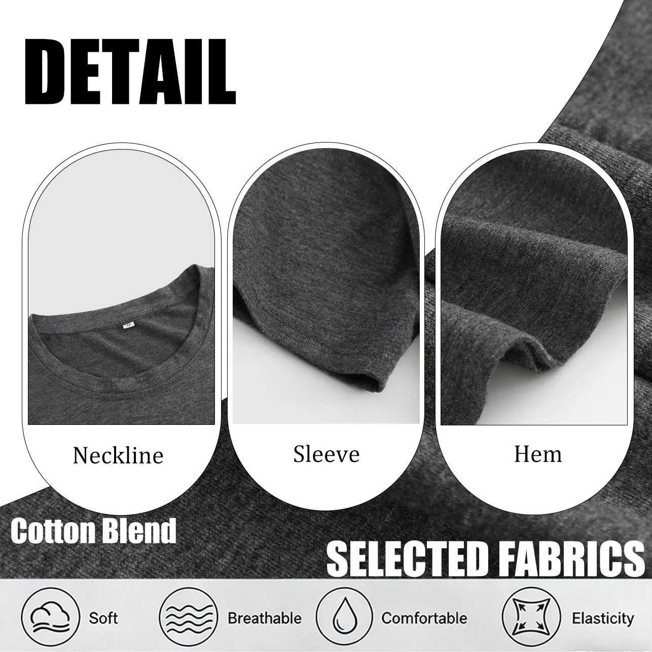 Lucky With Plaid Clover تي شيرت نسائي كاجوال برسومات جميع المواسم ملابس قصيرة الأكمام ورقبة مستديرة رمادي تي شيرت 180 جرام ملابس لجميع المواسم