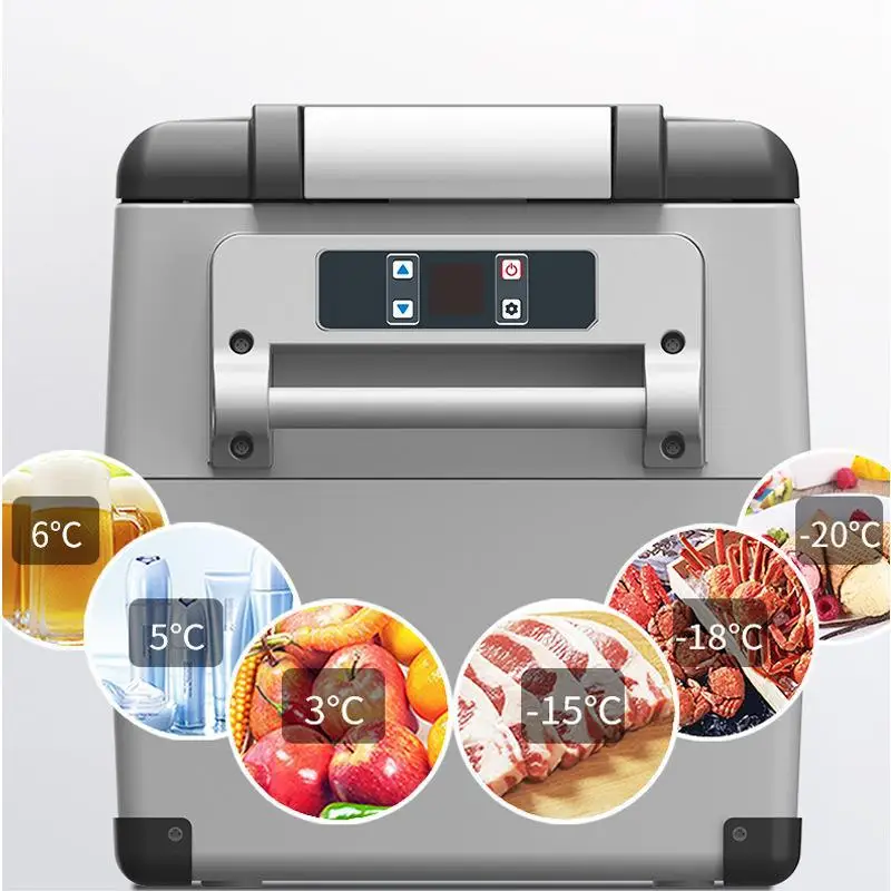 Car Refrigerator CF35/45/55L Compressor Cooling 12V 24V Freezer Mini Fridge