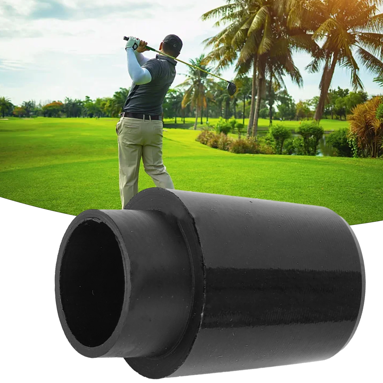 Sleeve Ring Golf Ferrules Irons Head Club Lightweight Plastic Portable 0.355inch/0.370inch Black Cover Brand New