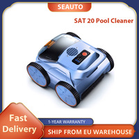 SEAUTO SAT 20 Cordless Robotic Pool Vacuum Cleaner, Self-Parking, Intelligent Navigation for Inground Pools, 4800GPH Water Rate