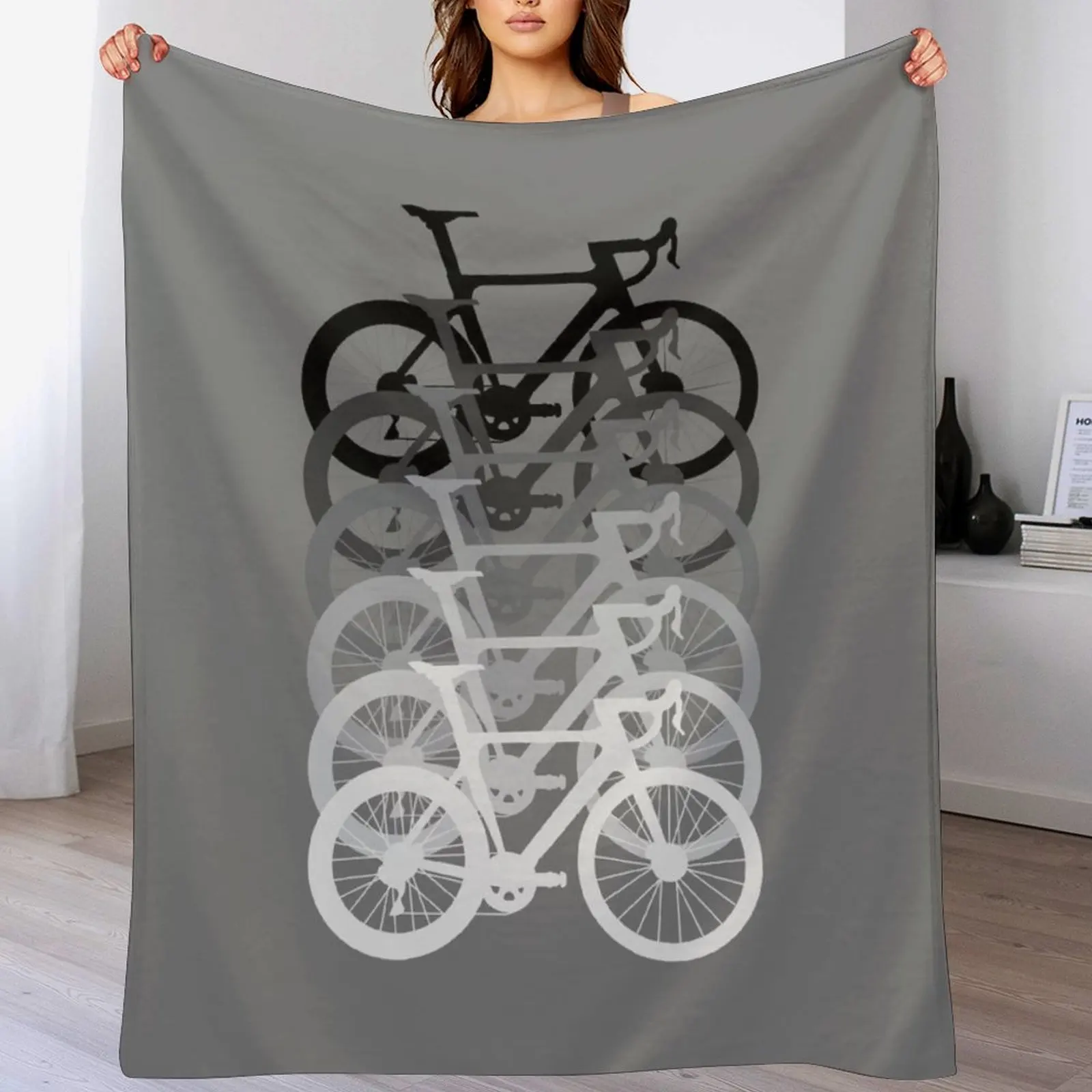 Road Bike Fade Throw Blanket Large for babies Thin Blankets