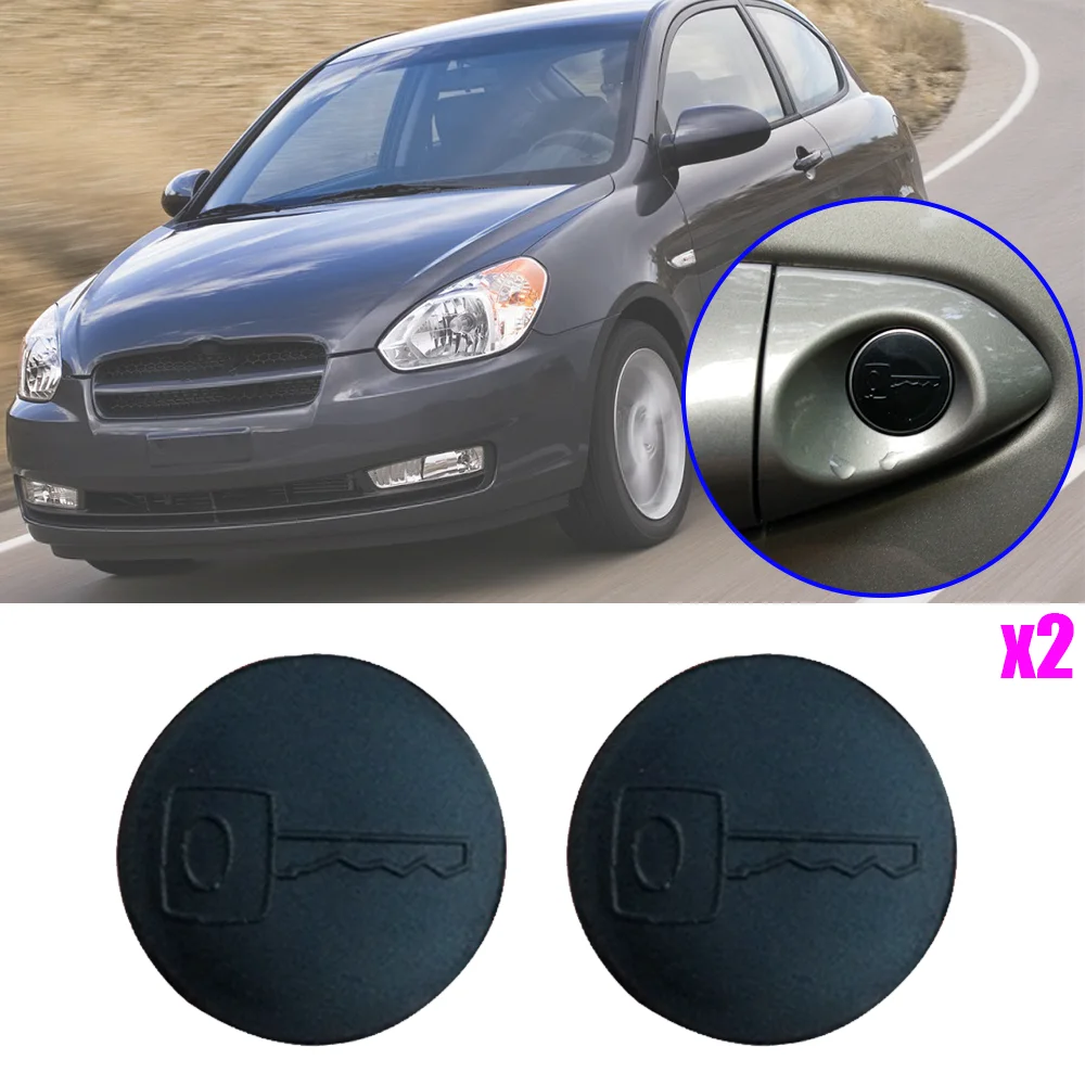 2X Car Trunk Door Handle Lock Key Hole Cap Plug Cover For Hyundai Sonata EF NF 1999 2000 2001 2002 2003 2004 2005 - 2010