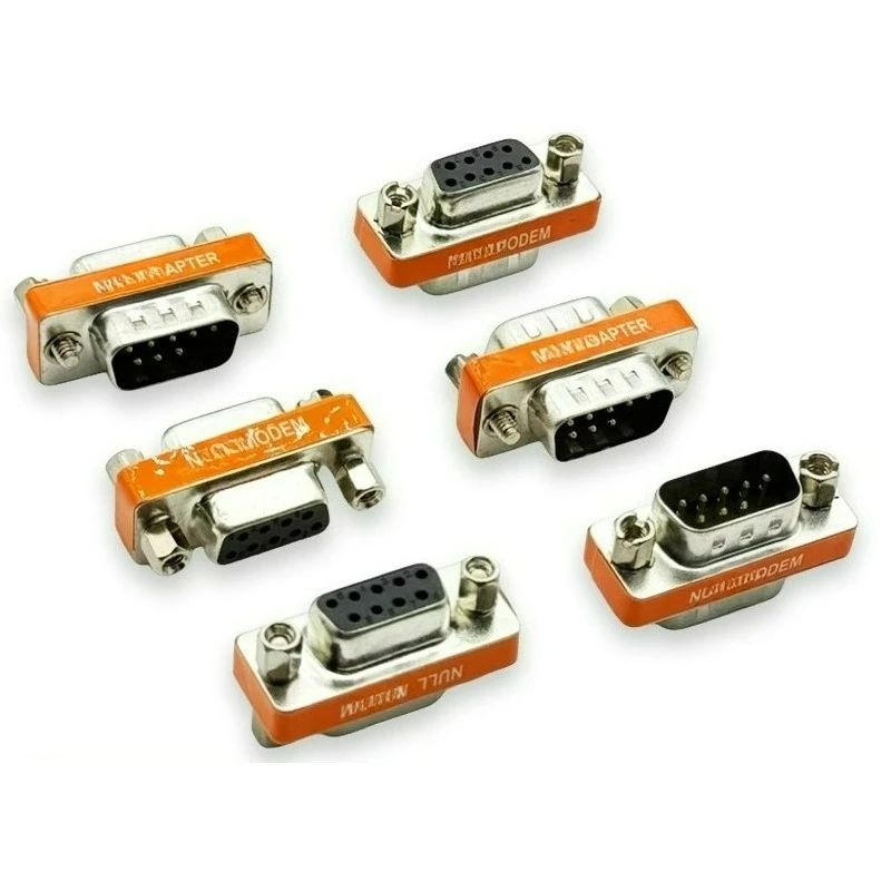 DB9 Pin Serial Port Cross Conversion Head 232COM Interface Male to Male/Female Adapter for Computer Accessories