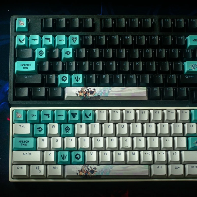 غطاء مفاتيح مخصص موضوع Valorant, تسام حراري, ارتفاع OEM, لوحة مفاتيح ميكانيكية, ألعاب الكمبيوتر المحمول, مكتب اللاعب, في المخزون #6