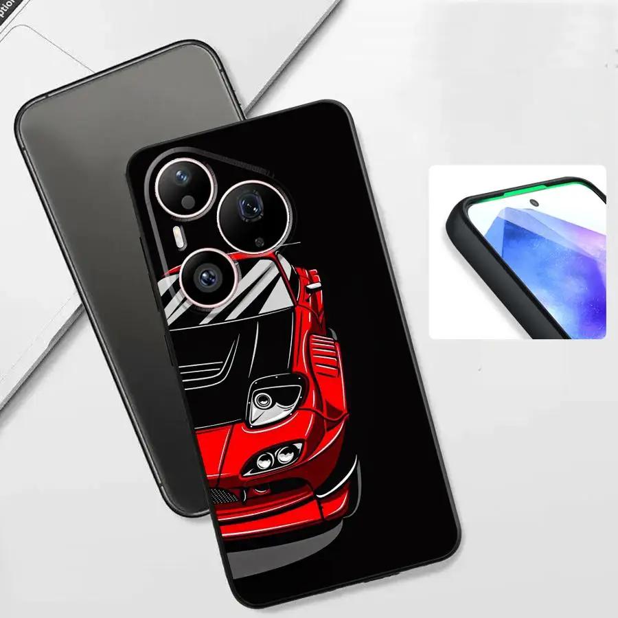 Case for Huawei P40 Lite P Smart 2019 P20 Lite 2018 P30 P20 Pro Pura 90 Pro Max 80 Ultra 70 Phone Cover JDM Spoort Car - view 5