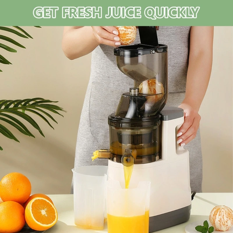 D0AB Masticating Juicer Machines 150W Slow Cold Press Juicer High Juice Juicer for Fruits and Vegetables Easy to Clean