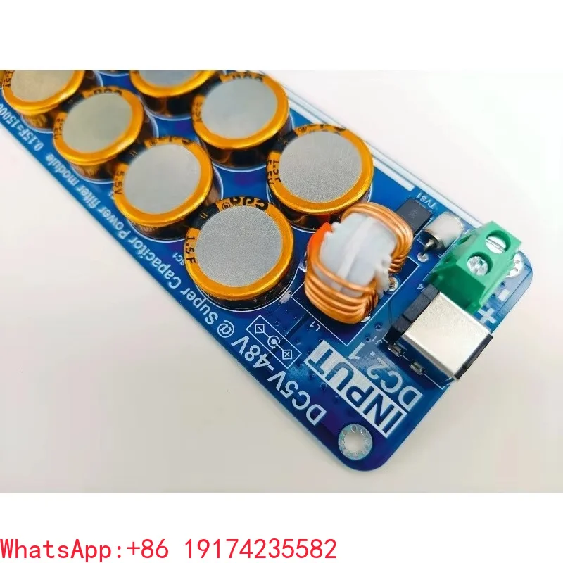High-End 5V-48V Linear Switching Power Supply Capacitor Filter Board 10A for Headphone Amplifier DAC