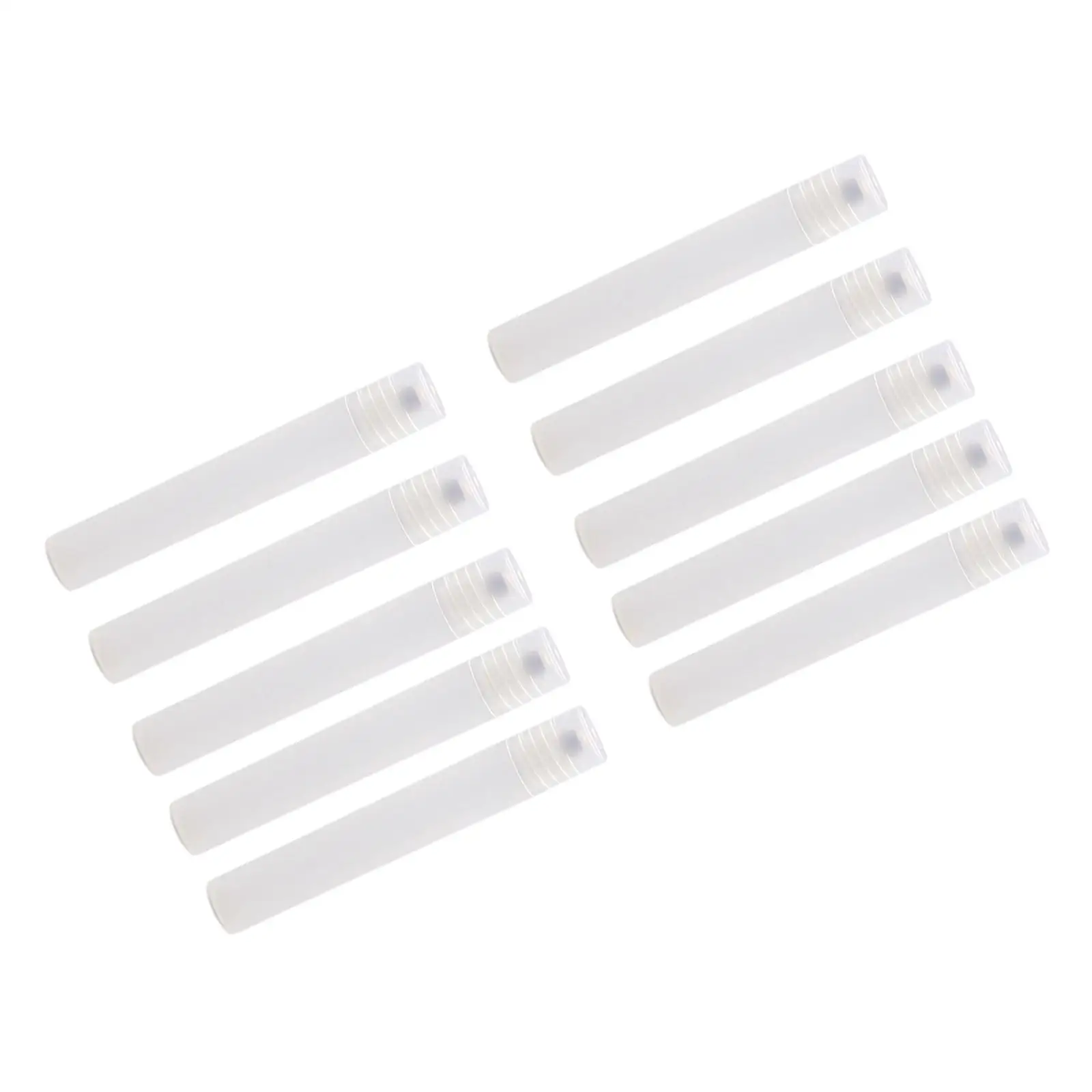10Pcs 10ml Refillable Roll On Bottles Plastic Shell with Steel Balls Easy to Use Perfume Sample Bottles Lightweight