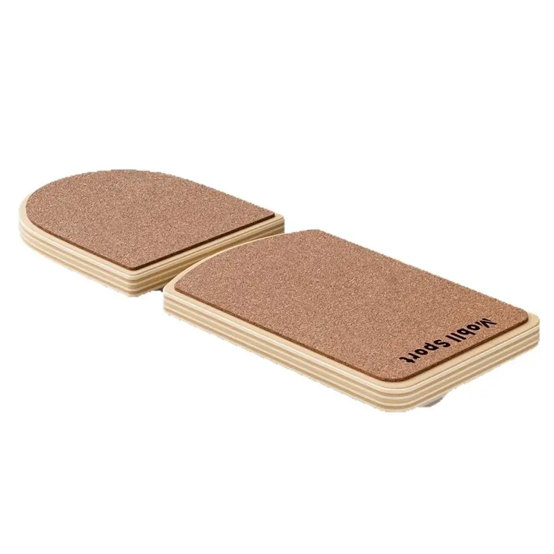 HOTB72A Wooden Balance Board For Yoga& Physical Therapy-Aid For Single Leg Workout, Core Strength, Stability Training For Fitnes
