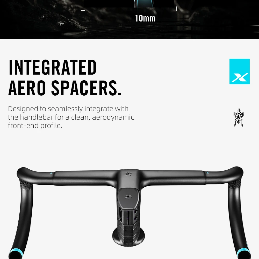 LEXON VERO Full Carbon Road Bike Handlebar 28.6mm Ultra-Light Full