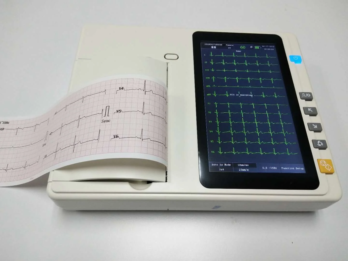 LCD Display Digital Portable ECG/EKG Machine electroca Portable ECG EKG Machine Electrocardiograph Monitor