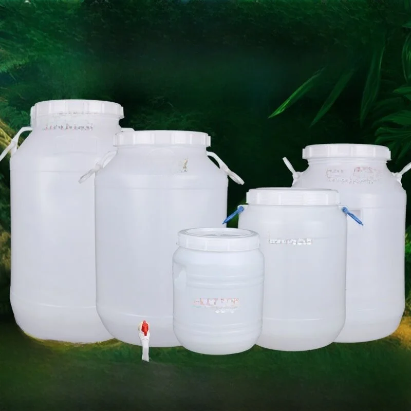 

Пластиковая емкость для пищевых продуктов, утолщенная бочка для топлива/масла, бочка для арахисового масла, бытовая емкость для хранения воды с двойной крышкой