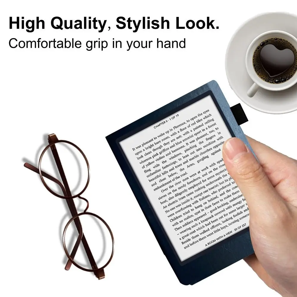 Auto Sleep/Wake 6 polegadas E-Reader Case Anti-queda À Prova de Choque N236 Folio Capa à prova de arranhões para Kobo Aura Edition 2