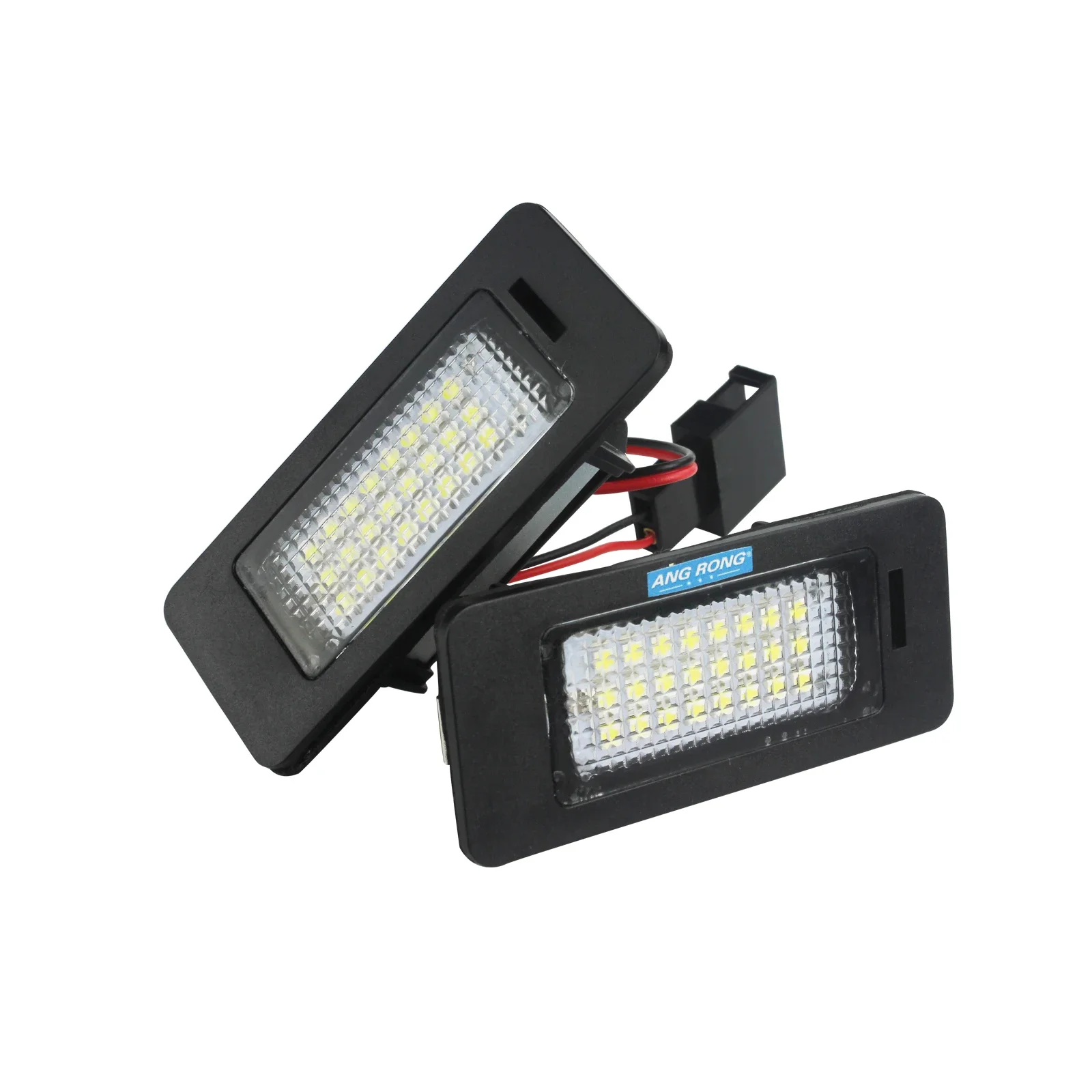 ANGRONG 2x LED 24 SMD License Number Plate Light Lamp Bulbs No Error For Porsche Panamera 2010+ Seat Alhambra Ibiza / ST MKV