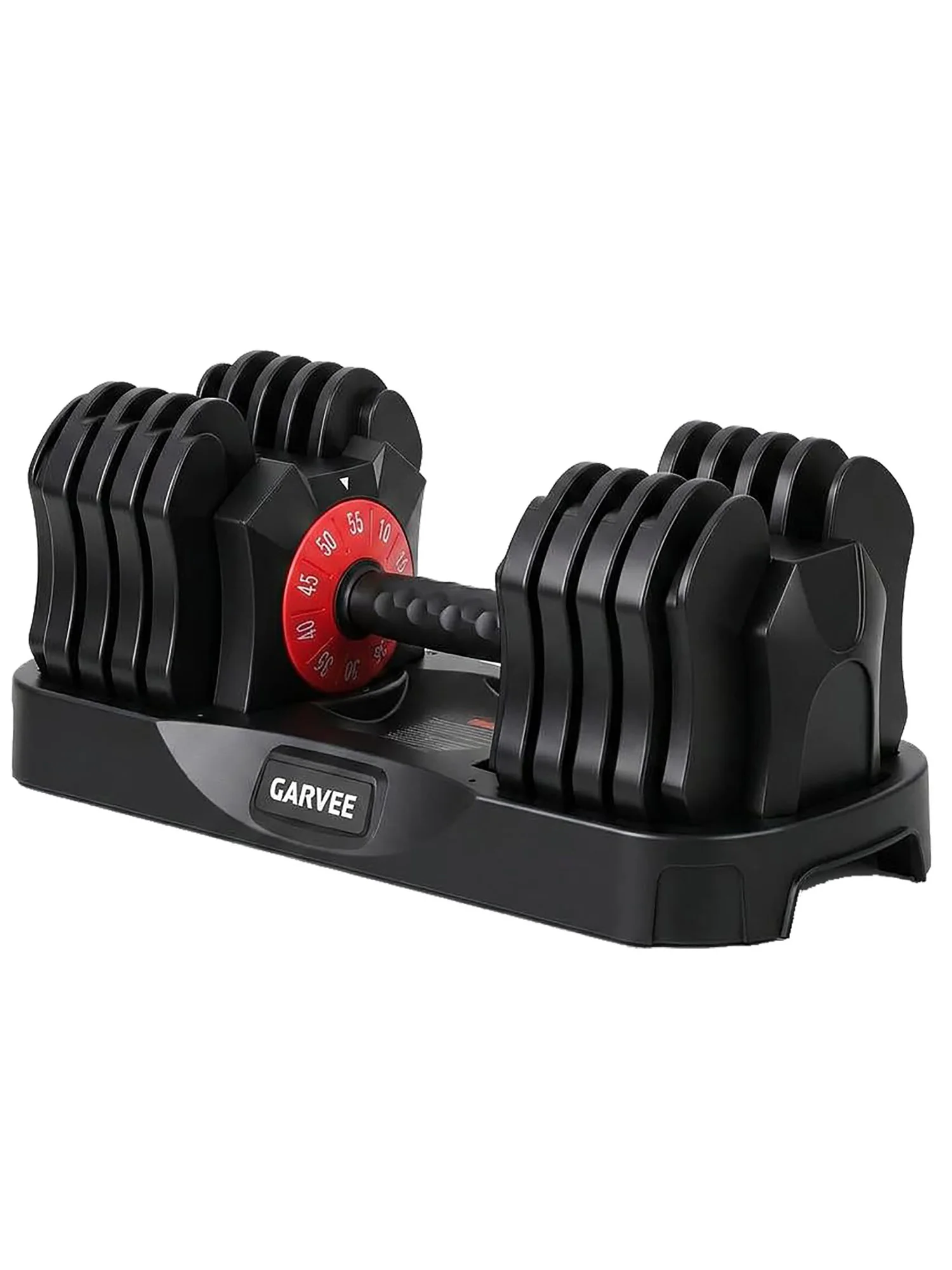 Verstellbare Hantel mit Aufbewahrungsfach, Gusseisen-Hantel mit Schnellverstellmechanismus und rutschfestem, geriffeltem Griff, 11,34 kg, einzelne Hantel für das Heim-Fitnessstudio,