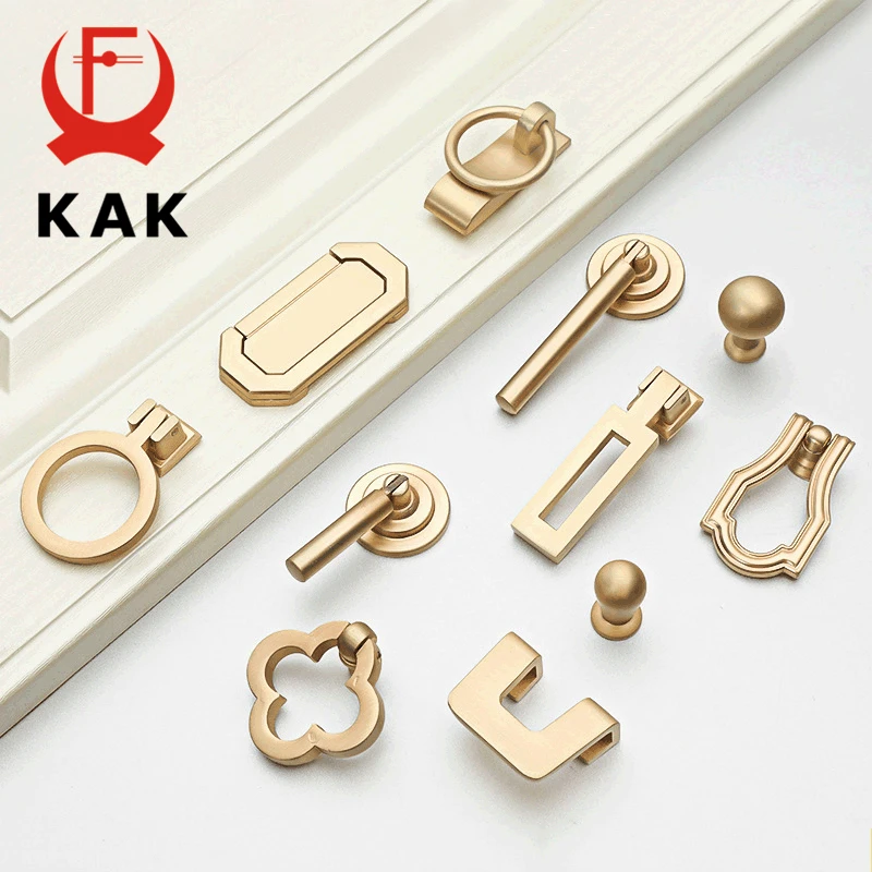 

Ручки для шкафов KAK, золотые, цинковый сплав