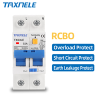 230V 2P Residual Current Circuit Breaker MCB 30mA Overload Short Current Leakage Protection Protect RCBO RCCB RCD 16A 32A 63A