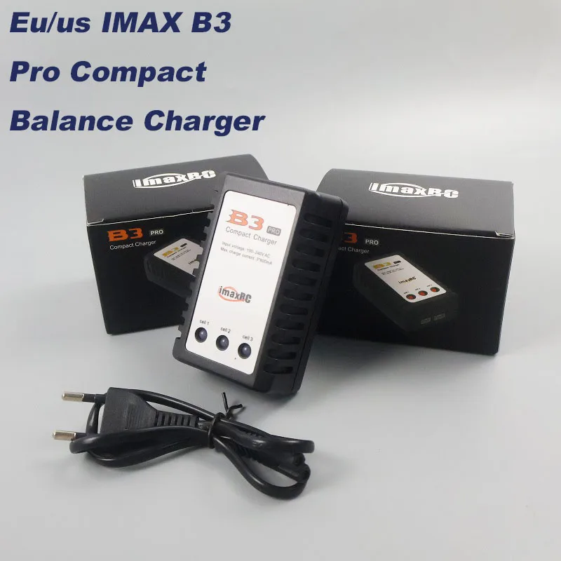 Eu/us IMAX B3 Pro Compact Balance Charger for 2S 3S 7.4V11.1V Lithium Battery Airsoft Gun battery high quality long-life Adapter